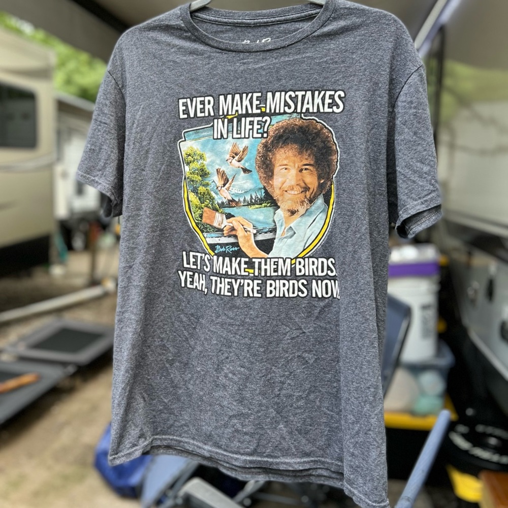 BOB ROSS T-Shirt unisex size L - Picture 4 of 5